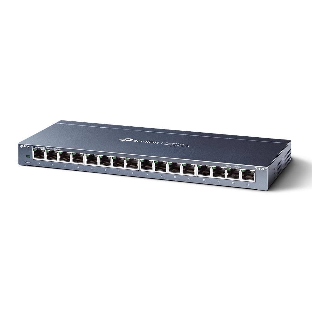 TP-Link Switch Gigabit non géré 16 ports - Technologie verte - Contrôle de flux - Plug &amp; Play