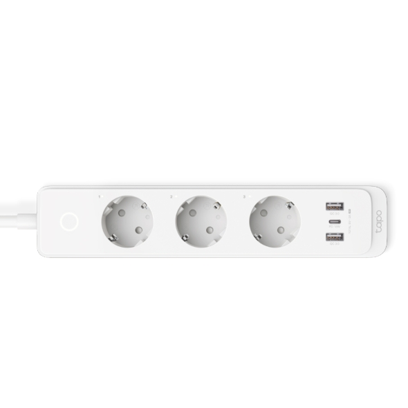 TP-Link Tapo P300 WiFi Smart Power Strip - 3 Prises et 2 Ports USB 3.0 - Charge Rapide 18W - Commande Vocale - Câble 1,50m