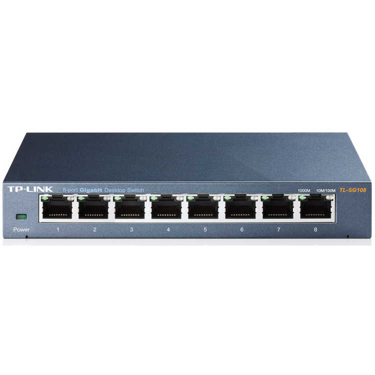 TP-Link TL-SG108 Commutateur 8 Ports Gigabit 10/100/1000 Mbps