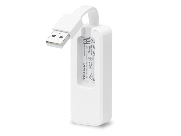 TP-LINK UE200 Adaptateur Réseau USB 2.0 vers Ethernet à 100Mbps - Plug &amp; Play - Compatible Windows, Mac et Linux - Câble Rétractable - Couleur Blanche