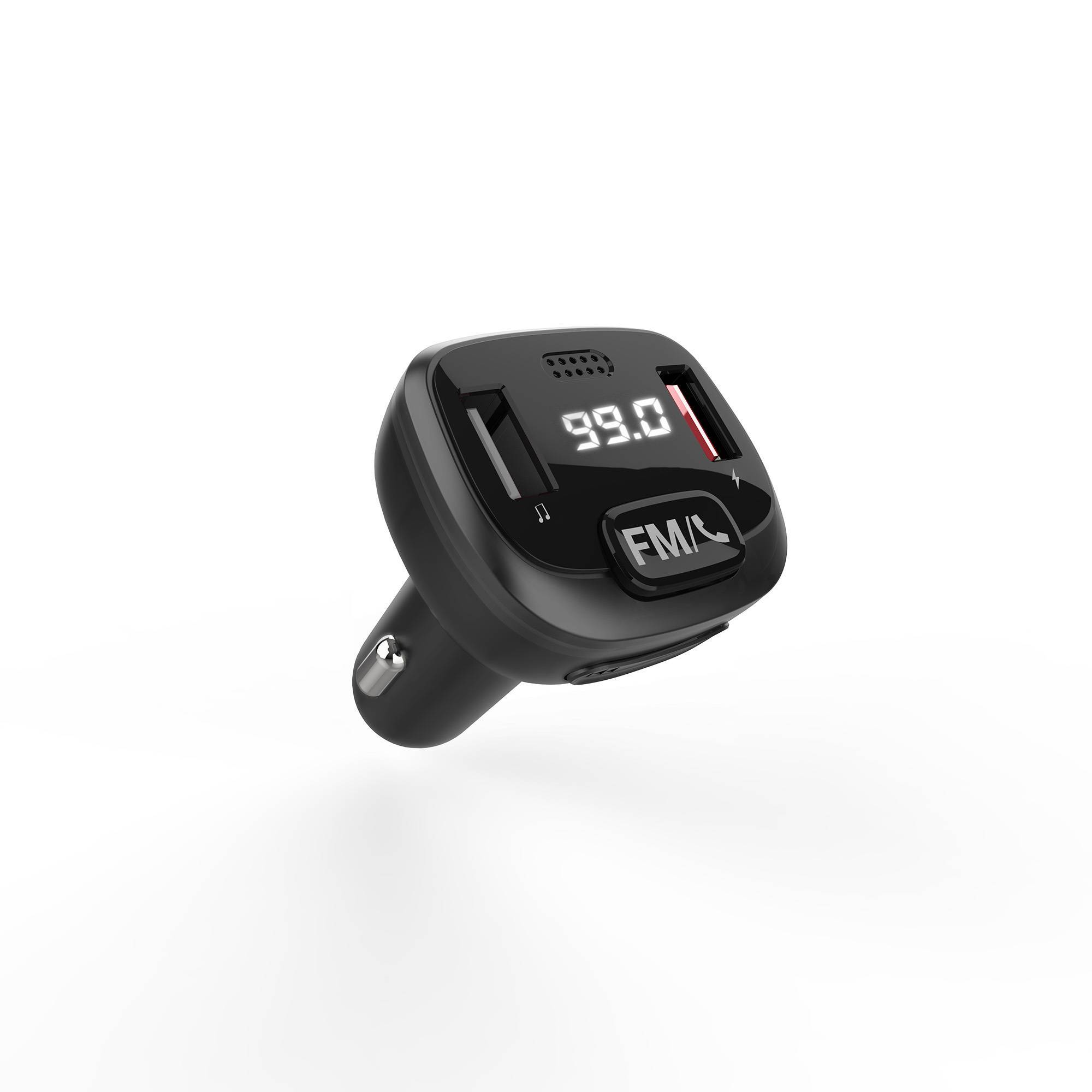 Transmetteur FM Energy Sistem pour voiture - Bluetooth - MicroSD - USB MP3 - Assistant vocal - Mains libres - Couleur Noir