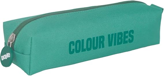 Trousse carrée Dohe Colour Vibes - Fermeture éclair avec tirette en caoutchouc - Vert