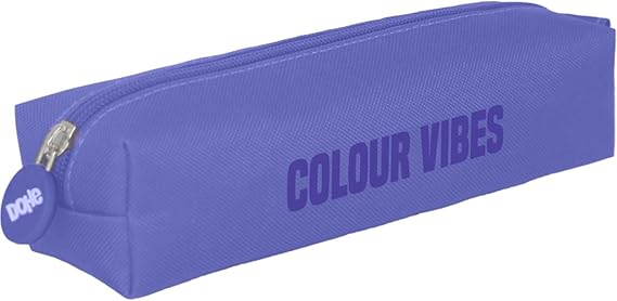 Trousse carrée Dohe Colour Vibes - Fermeture éclair avec tirette en caoutchouc - Violet
