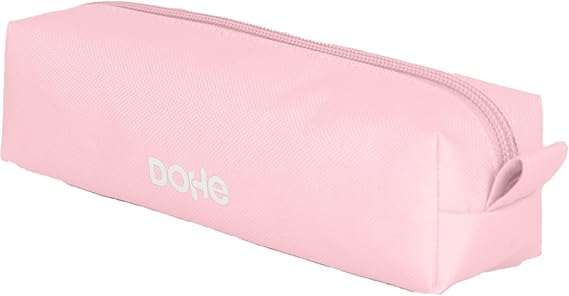 Trousse carrée Dohe Serenity - Fermeture éclair avec tirette en caoutchouc - Rose