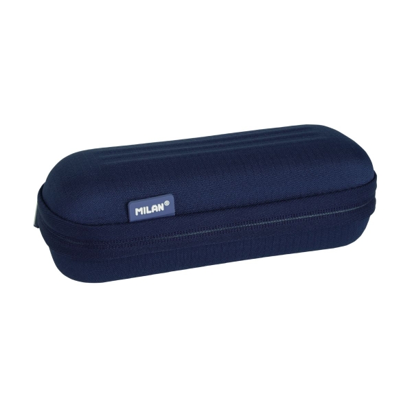Trousse ovale semi-rigide Milan Collection 430 - Compartiment intérieur en filet - Tissu résistant aux déchirures - Bleu foncé