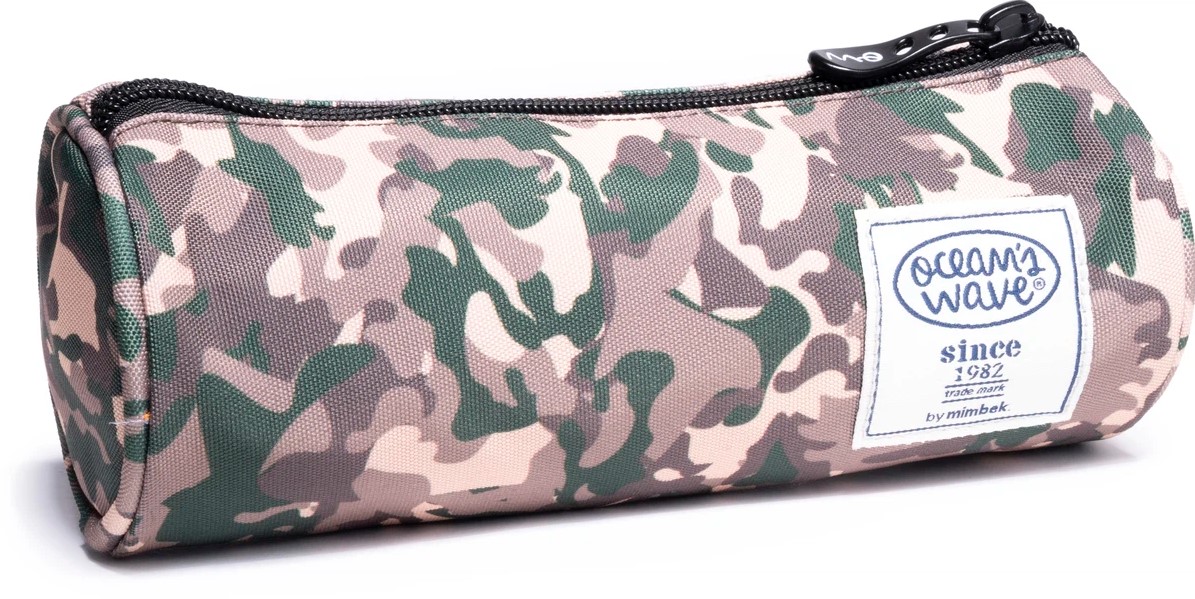 Trousse ronde Oceans Wave - Grande largeur - Motif camouflage terre