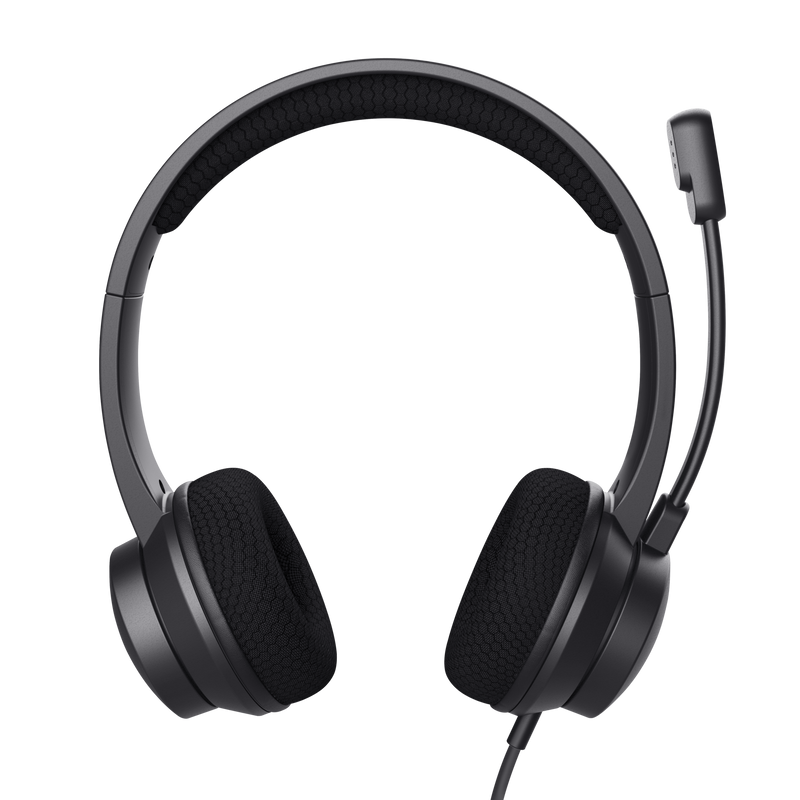 Trust Ayda Casque avec microphone antibruit - Connexion USB et USB-C - Contrôle du volume et de la sourdine sur le casque