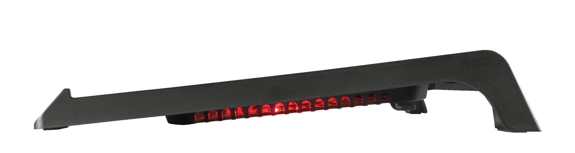 Trust Gaming GXT 220 Kuzo Laptop Cooling Pad jusqu'à 17,3" - Ventilateur silencieux avec éclairage rouge - Couleur noire