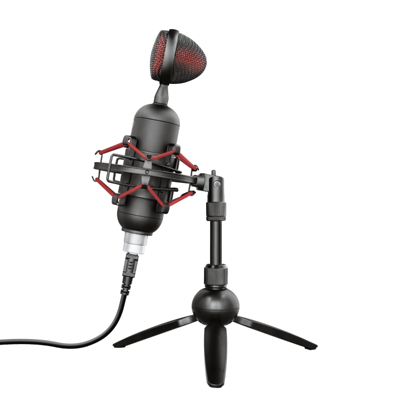Trust Gaming GXT 244 Buzz Microphone USB pour Streaming - Câble 1.80m - Couleur Noir