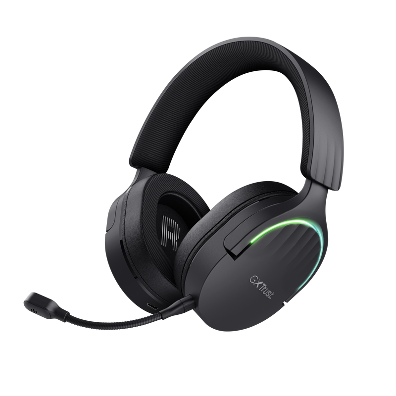 Trust GXT491 Fayzo Casque Gaming - Bluetooth et USB-C 2,4Ghz - Noir