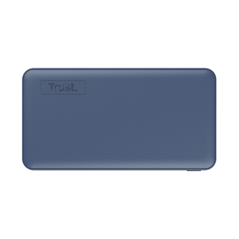 Trust Primo Powerbank 10000mAh - USB, Type C - Chargement rapide - Couleur Bleu