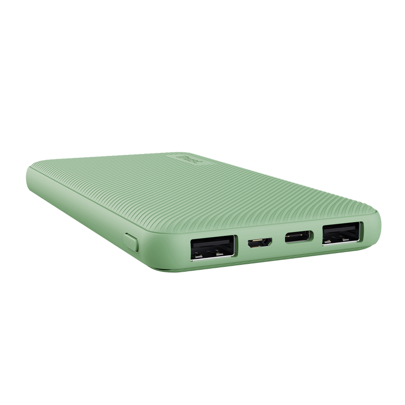 Trust Primo Powerbank 10000mAh - USB, Type C - Chargement rapide - Couleur Vert