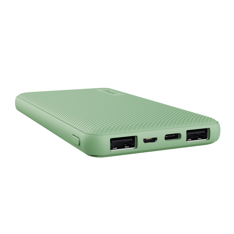 Trust Primo Powerbank 10000mAh - USB, Type C - Chargement rapide - Couleur Vert