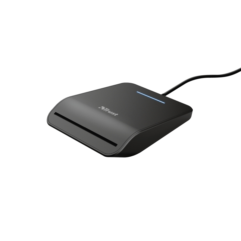 Trust Primo Smartcard Lecteur d'Identifiant Électronique 3.0 - USB 2.0 - Câble 1m - Couleur Noir