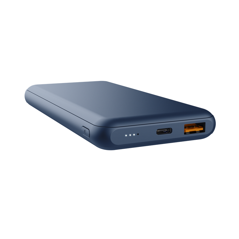 Trust Redoh Powerbank 10000mAh - USB, Type C - Chargement rapide - Couleur Bleu