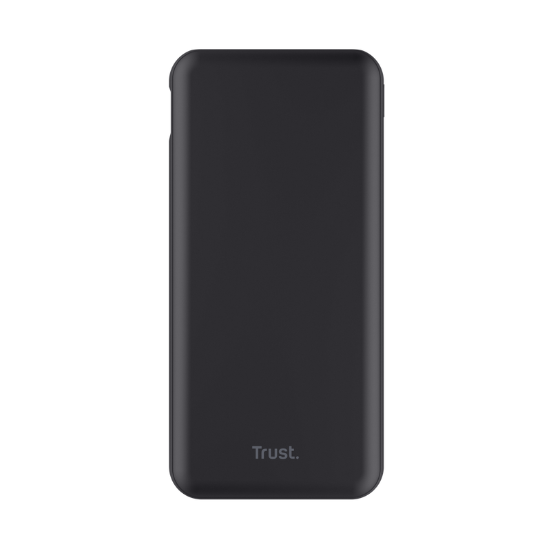 Trust Redoh Powerbank 10000mAh - USB, Type C - Chargement Rapide - Couleur Noir