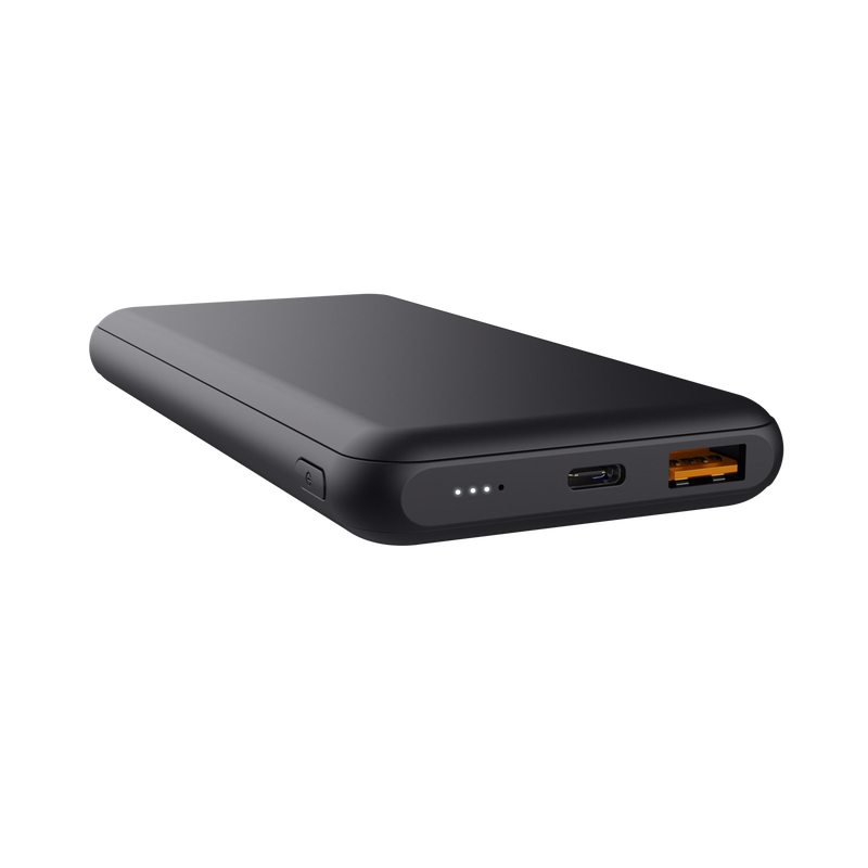 Trust Redoh Powerbank 10000mAh - USB, Type C - Chargement Rapide - Couleur Noir