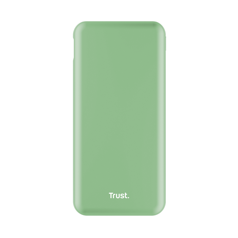 Trust Redoh Powerbank 10000mAh - USB, Type C - Chargement rapide - Couleur Vert