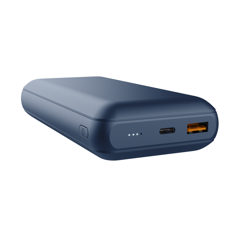 Trust Redoh Powerbank 20000mAh - USB, Type C - Chargement rapide - Couleur Bleu