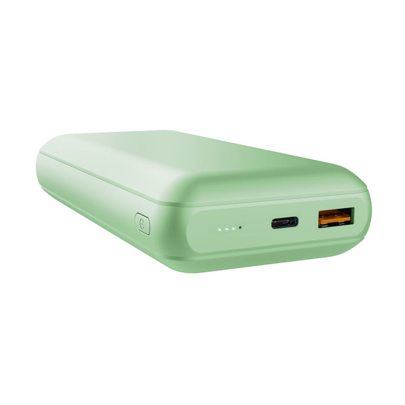 Trust Redoh Powerbank 20000mAh - USB, Type C - Chargement rapide - Couleur Vert