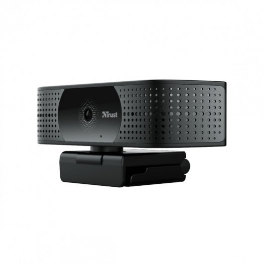 Trust TW350 Webcam UltraHD 4K USB 2.0 - 2 Microphones Intégrés - Mise au Point Automatique - Champ de Vision 74º - Cache de Confidentialité