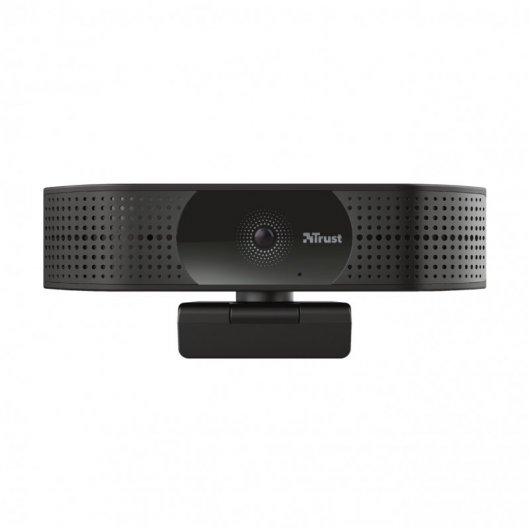 Trust TW350 Webcam UltraHD 4K USB 2.0 - 2 Microphones Intégrés - Mise au Point Automatique - Champ de Vision 74º - Cache de Confidentialité