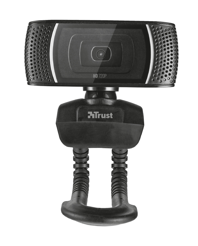 Trust Webcam avec Microphone HD 720p 8MP Trino - Fixation Flexible - Câble USB 1,43m