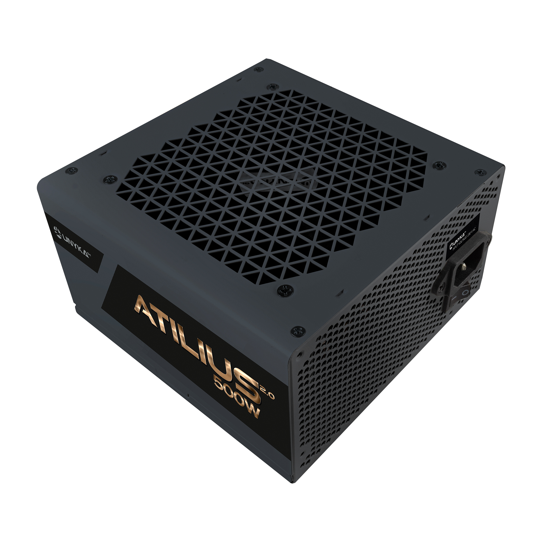 Unykach Atilius 2.0 Noir 500W 80 Plus Bronze Alimentation 500W ATX 2.3 - APFC - Ventilateur 120mm