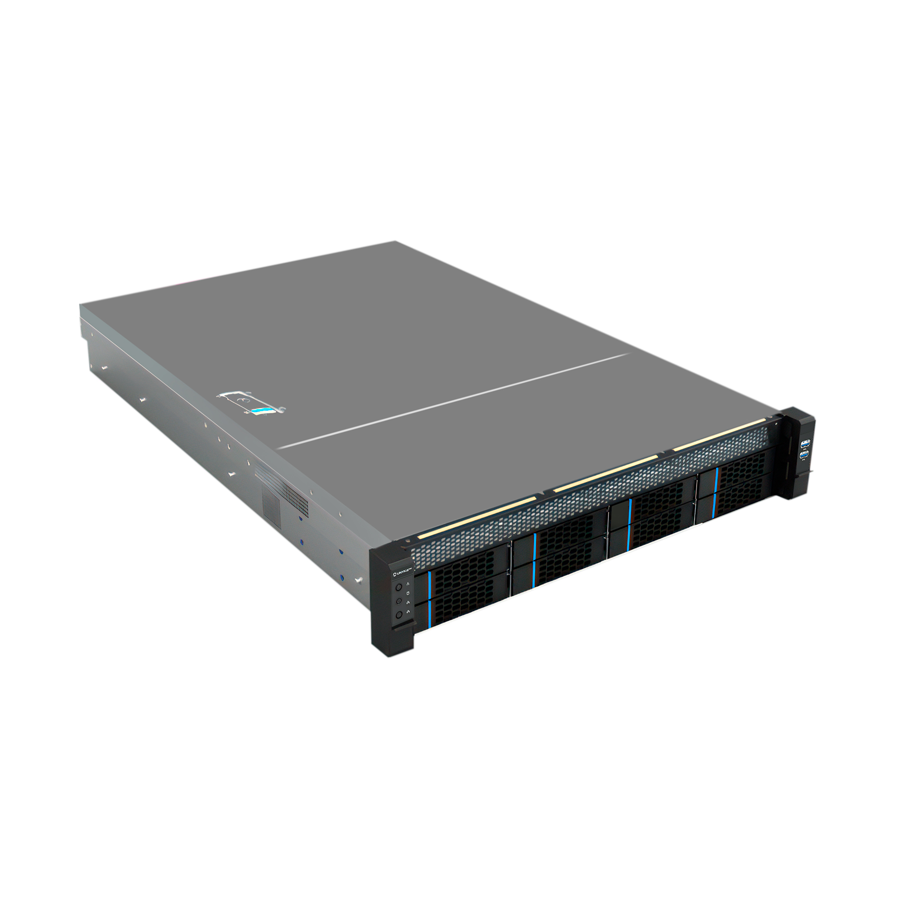 Unykach HSW4208 G3 2U Rack Server 8 baies Hot Swap - Tailles de disques prises en charge 2,5", 3,5" - Cartes mères compatibles EEB, CEB, ATX, MicroATX - USB-A 3.0, 2 Mini SAS 12 Gbit/s, 4 Molex - 4 ventilateurs de 80 mm inclus