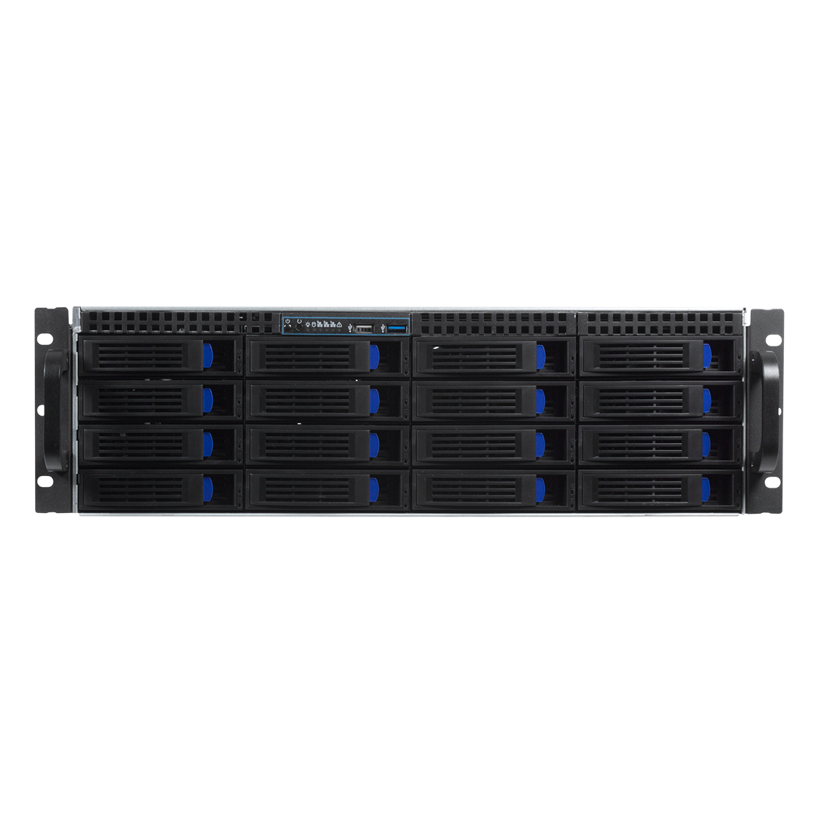 Unykach HSW4416 Server 3U Rack 16 Bays Hot Swap - Tailles de disque prises en charge 3,5" - Cartes mères compatibles EEB, CEB, ATX, MicroATX - USB-A 2.0