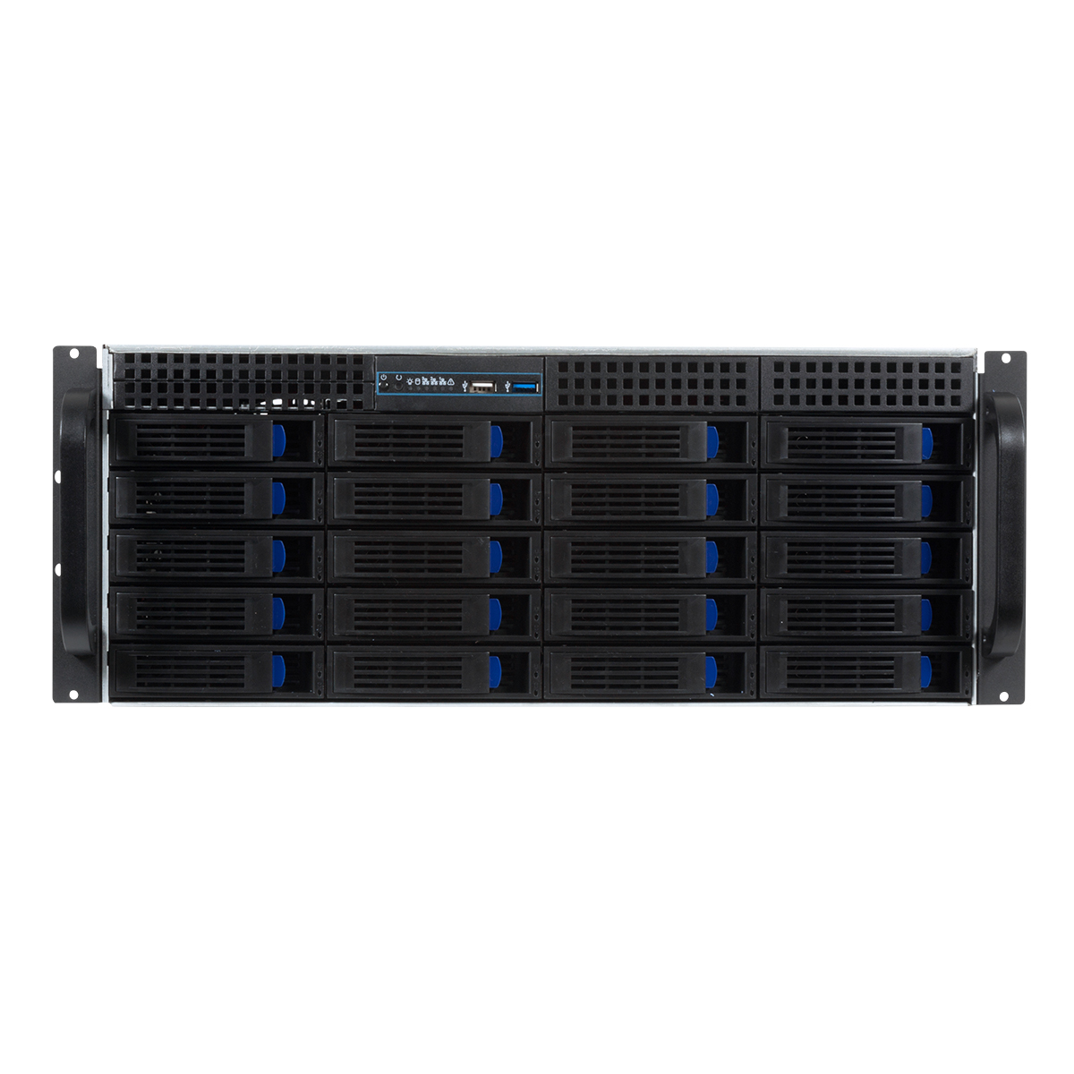 Unykach HSW4520 Server 4U Rack 20 Bays Hot Swap - Tailles de disque prises en charge 2,5", 3,5" - Cartes mères compatibles EEB, CEB, ATX, MicroATX - USB-A 2.0/3.0