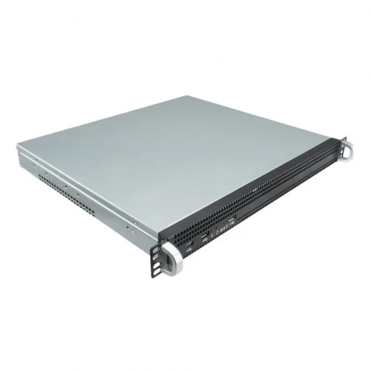 Unykach UK1029 1U 19" Rack Box - Tailles de disque prises en charge 2,5", 3,5" - Filtre anti-poussière avant - USB-A 2.0/3.0 et audio