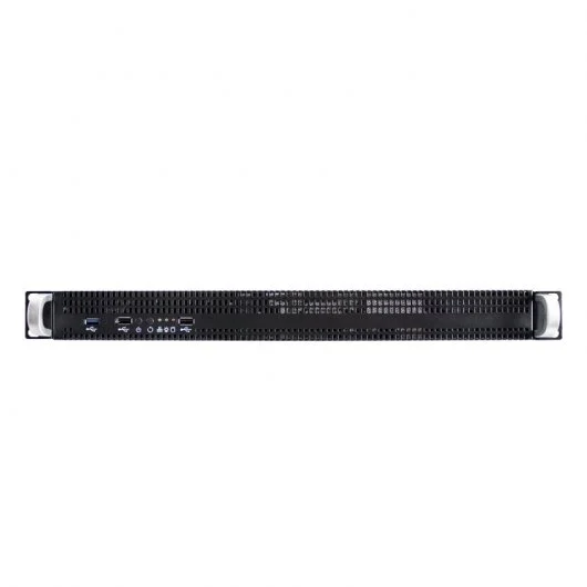 Unykach UK1029 1U 19" Rack Box - Tailles de disque prises en charge 2,5", 3,5" - Filtre anti-poussière avant - USB-A 2.0/3.0 et audio