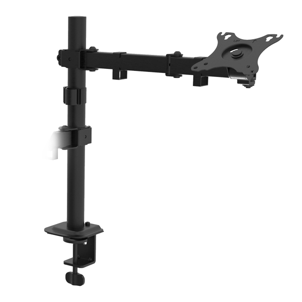 Unykach UK1420 Support de table avec bras articulé pour écran 10"-32" + support pour ordinateur portable - Rotatif, inclinable et extensible - Gestion des câbles - Poids maximum 10 kg - VESA 100 x 100 mm