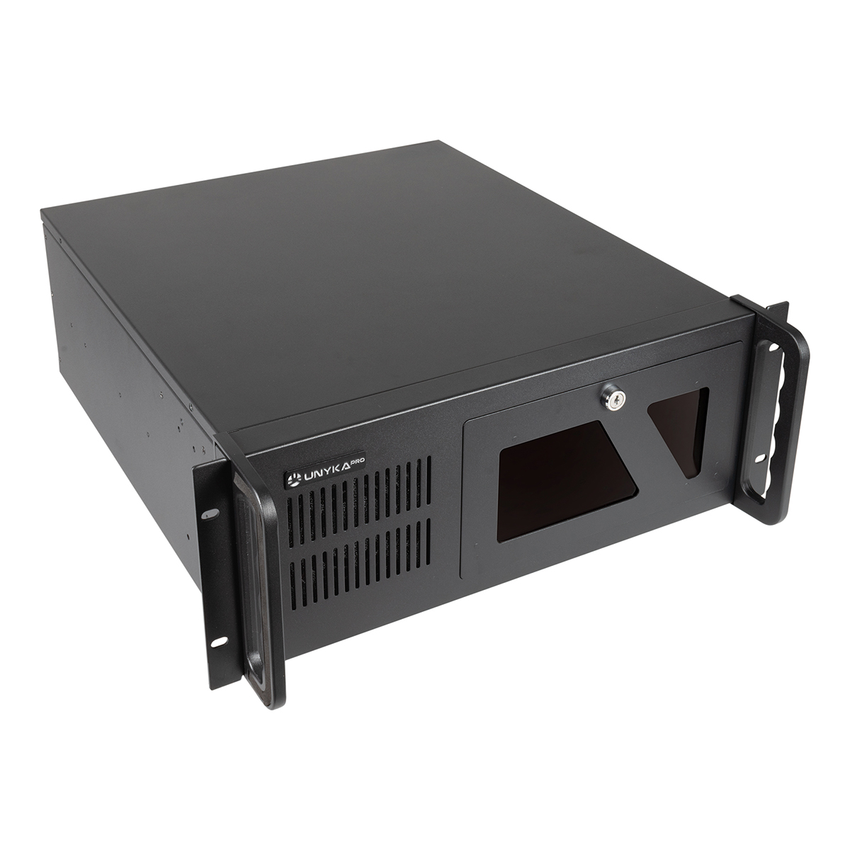 Unykach UK4229 EVO 4U 19" Rack Case - Tailles de disque prises en charge 3,5" - Filtre anti-poussière avant - USB-A 3.0 - 3 ventilateurs inclus