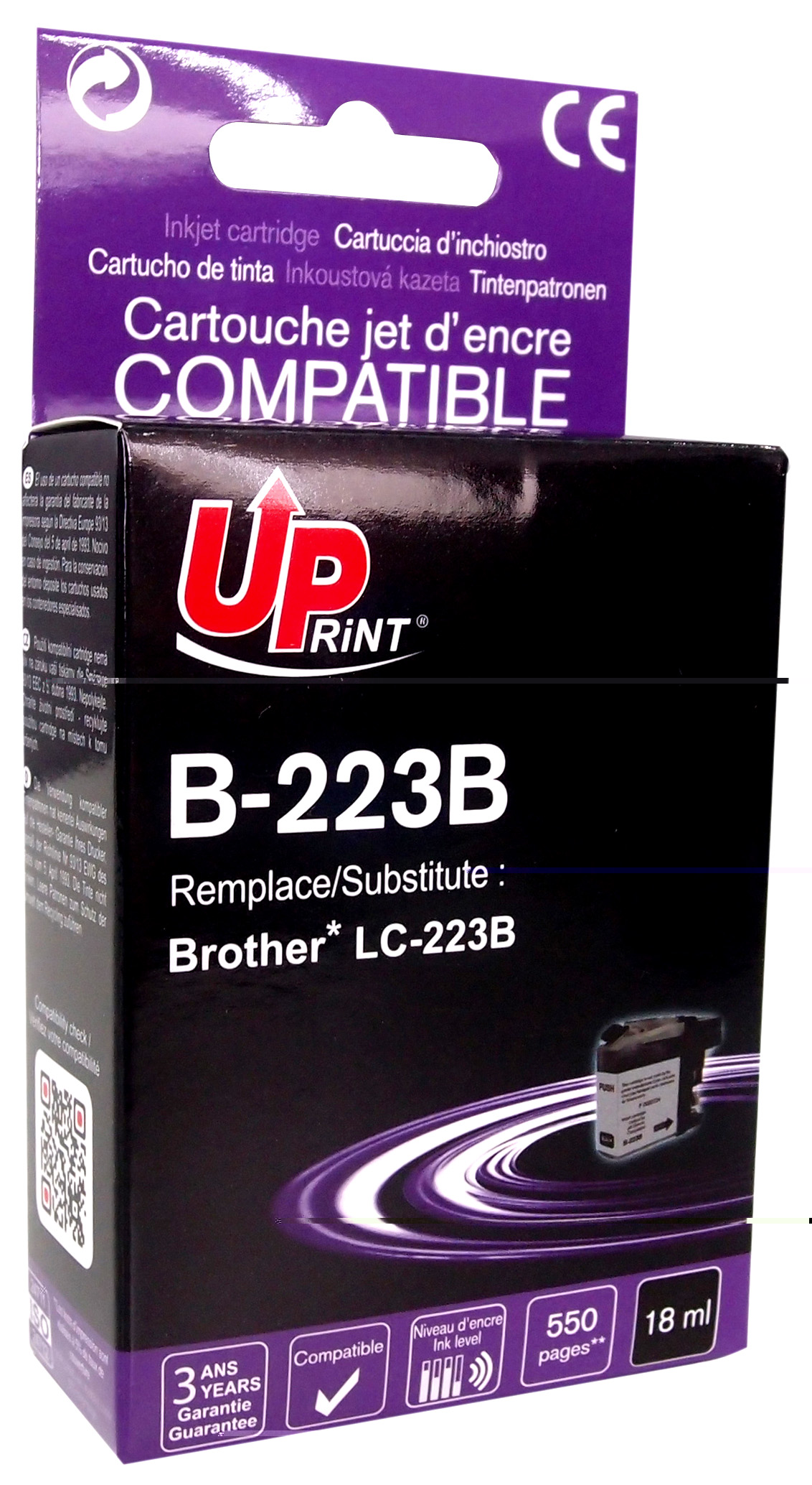 Lc223 Cartouches D'Encre Pour Brother Lc223 Xl Lc223Xl Lc-223 Lc221  Compatible Avec Brother Mfc J5720Dw J480Dw J4625Dw J4420D[P3559] -  Cdiscount Informatique