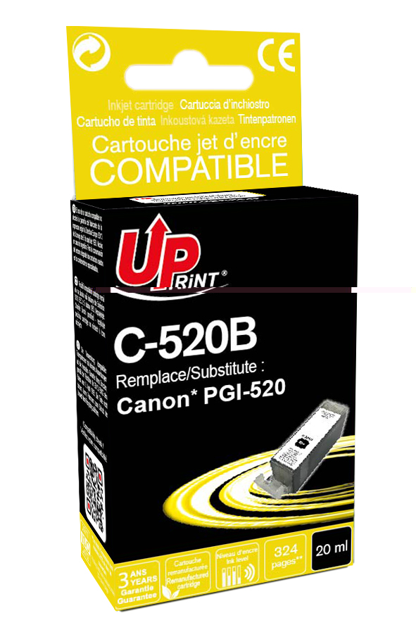 Cartouche PREMIUM compatible CANON PGI-520BK noir