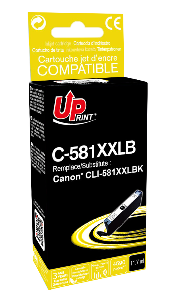 Cartouche encre UPrint compatible CANON CLI-581XXL BK noir