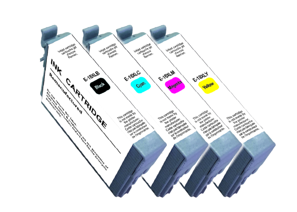 Pack UPrint 4 cartouches compatible EPSON T18XL