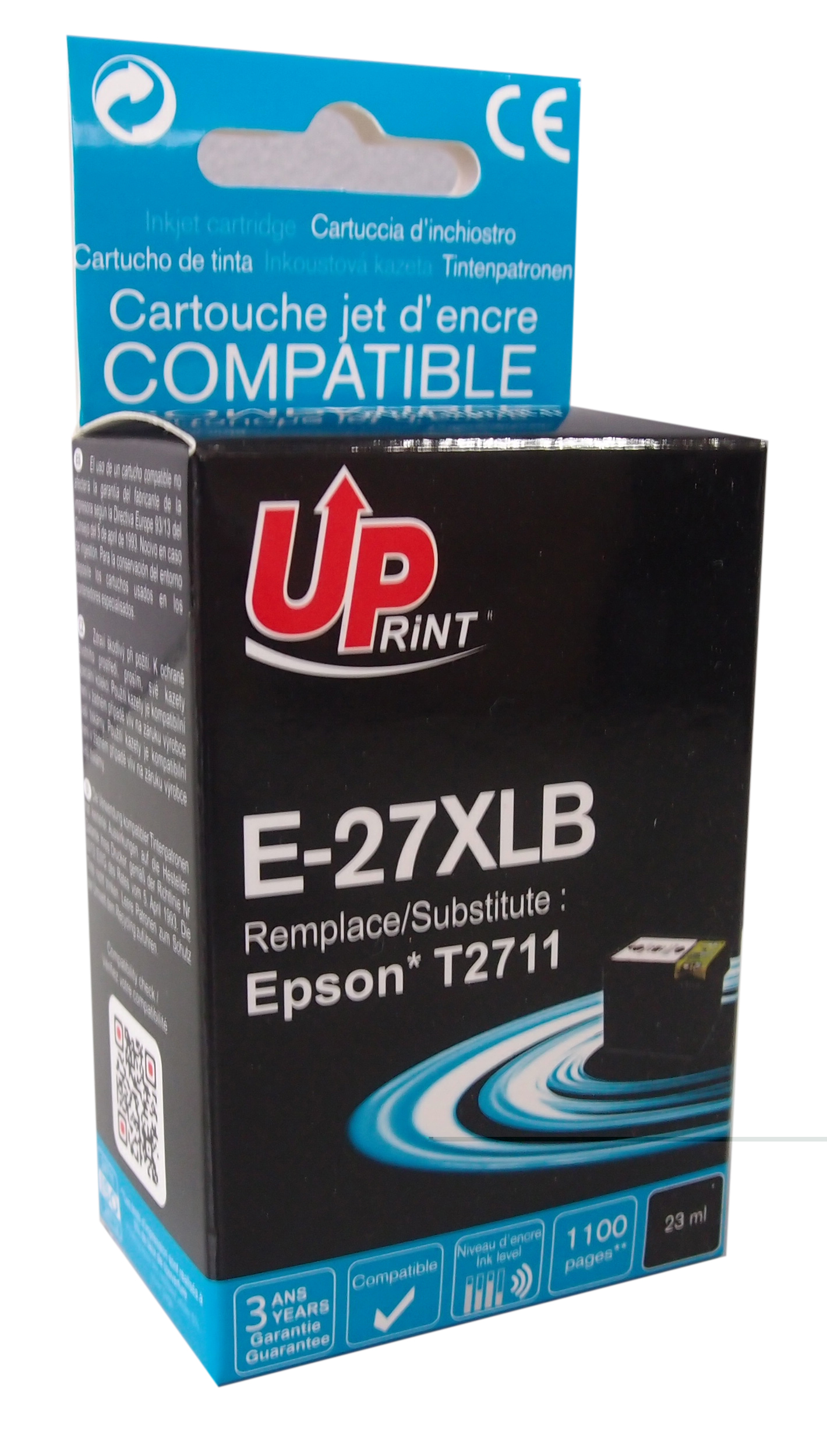 Cartouche encre UPrint compatible EPSON 27XL noir