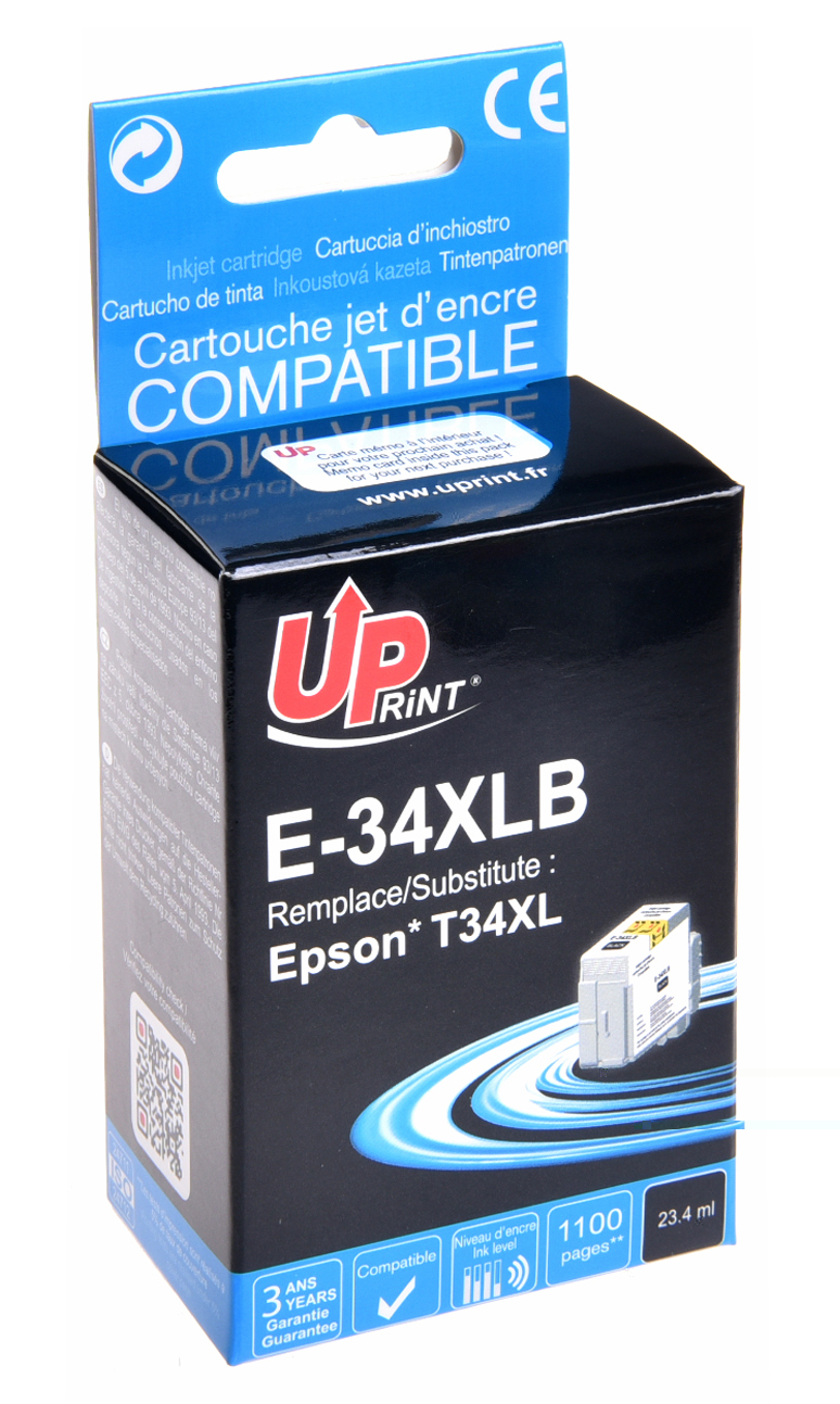 Cartouche encre UPrint compatible EPSON 34XL noire