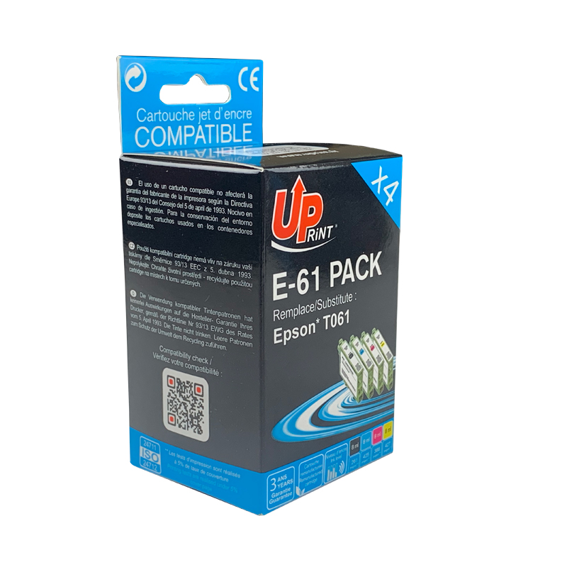 Pack UPrint compatible EPSON T061, 4 cartouches