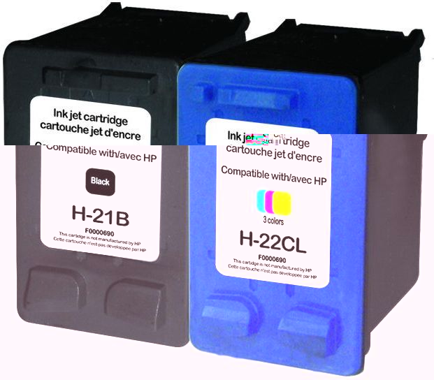 Pack UPrint compatible HP 21XL/22XL