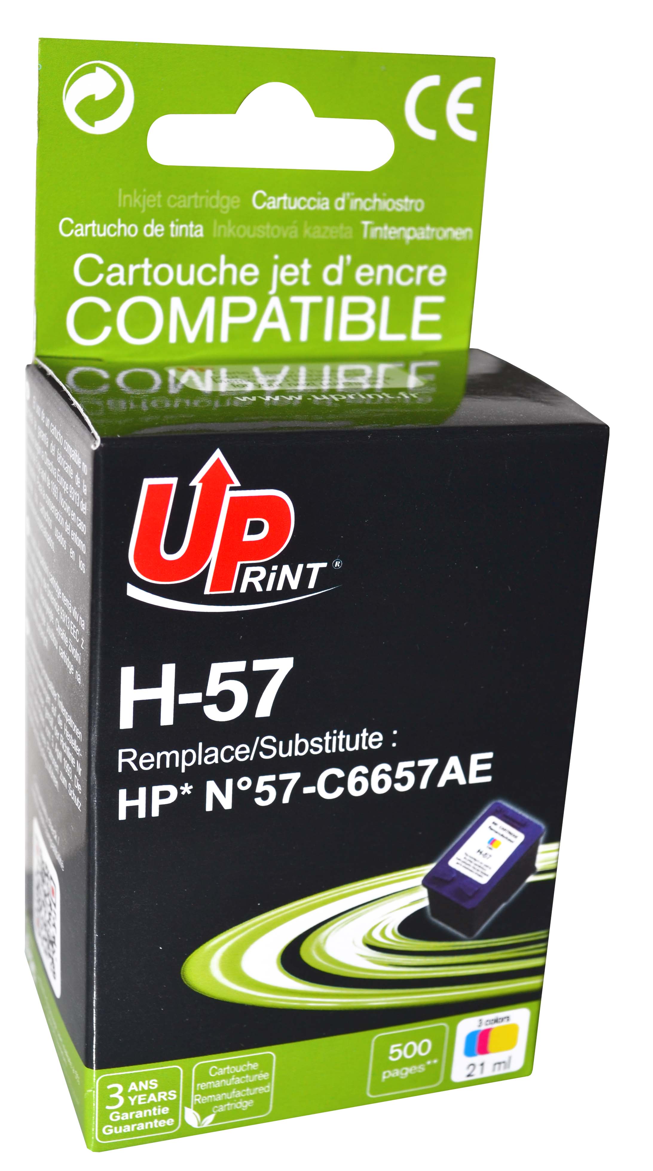 Cartouche encre UPrint compatible HP 57 couleur