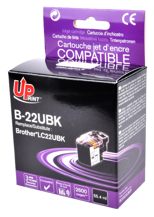 Cartouche encre UPrint compatible BROTHER LC-22UBK noir