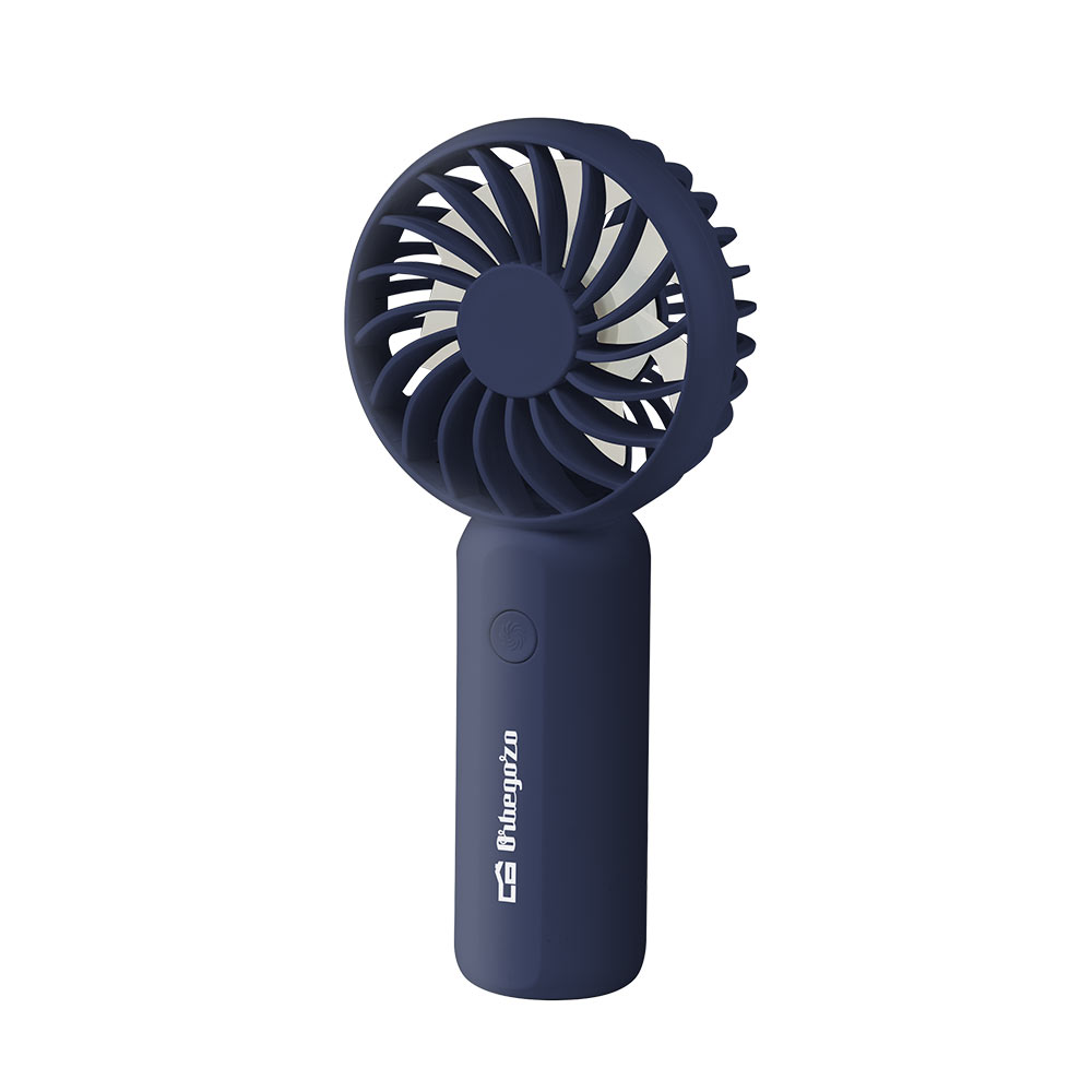 Ventilateur à Main Rafraîchissant Orbegozo HF 2100 - 3 Vitesses de Ventilation - Puissant et Compact - Léger - Connexion USB-C - Batterie Lithium 1200mAH - Ruban de Suspension