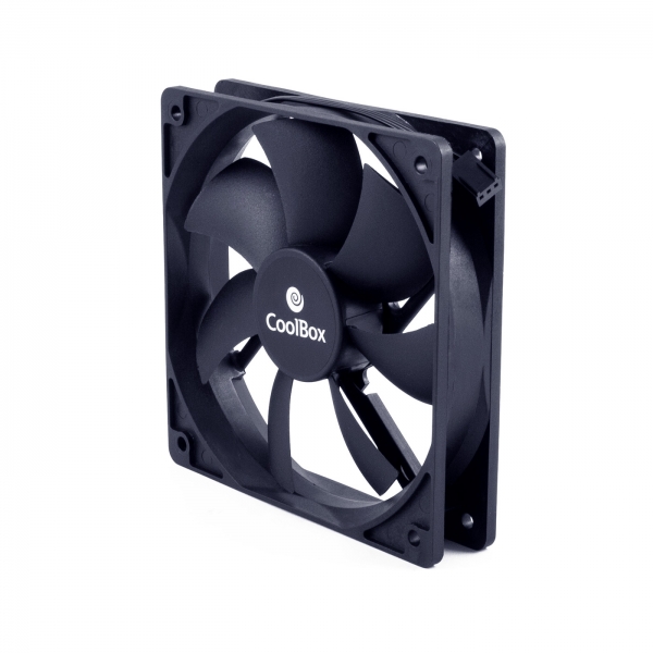 Ventilateur Auxiliaire Coolbox 120MM - Connexion 3 Broches - Vitesse 1500RPM - Couleur Noir