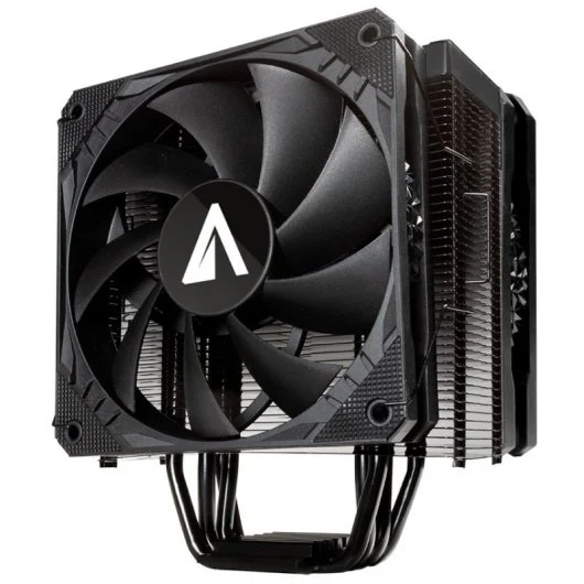 Ventilateur CPU Abysm Gaming Snow IV 120 mm avec dissipateur thermique 4 caloducs - Max. 1600rpm - Couleur Noir