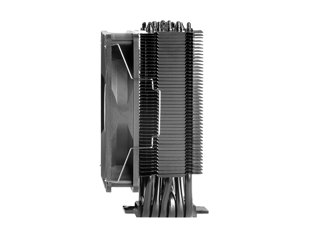 Ventilateur CPU Mars Gaming 120 mm avec dissipateur thermique - Jusqu'à 200 W - Max. 1600 tr/min - 6 caloducs