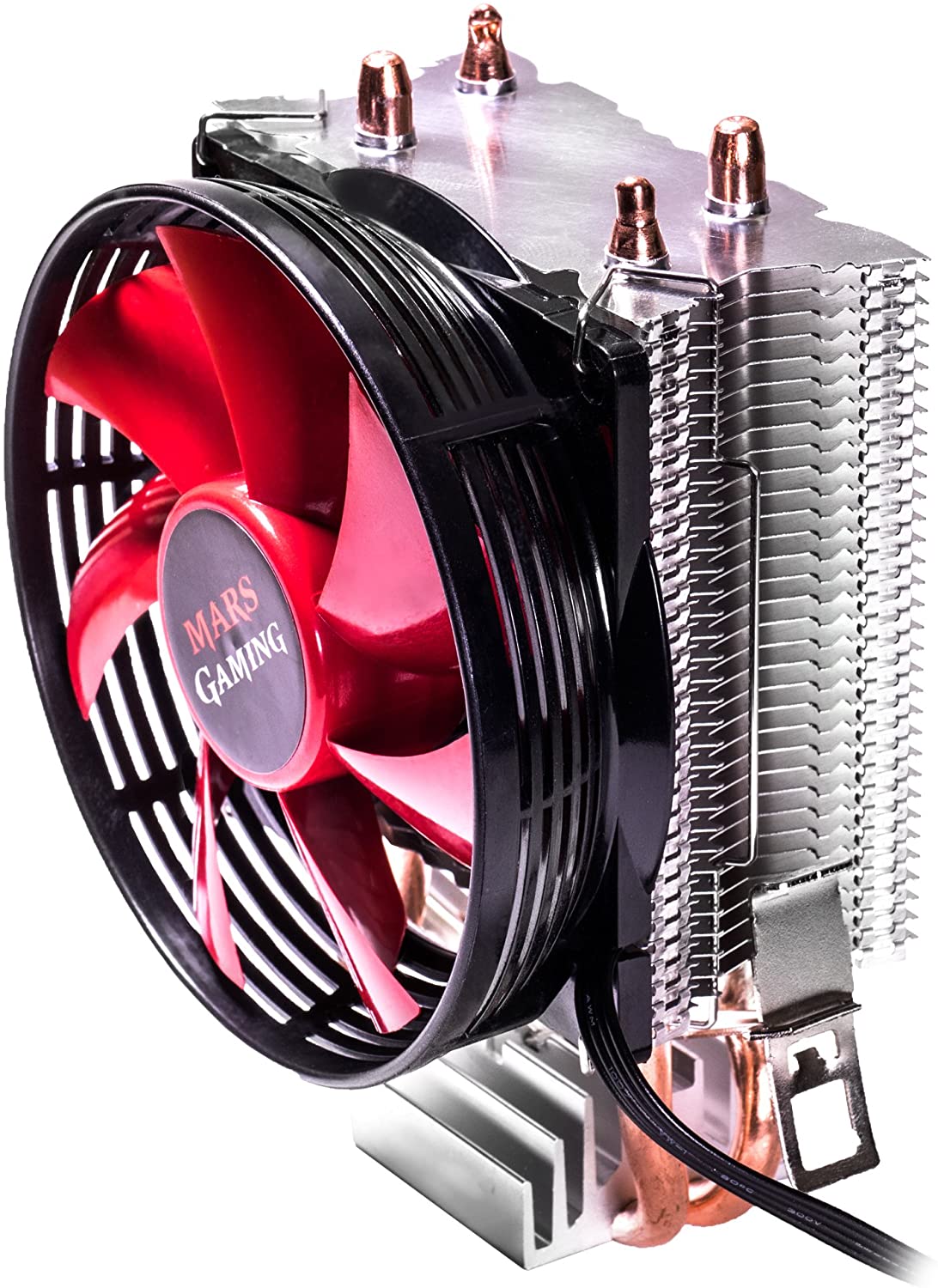 Ventilateur CPU Mars Gaming 90 mm avec dissipateur thermique - Jusqu'à 120 W - Max. 2000rpm - 2 caloducs